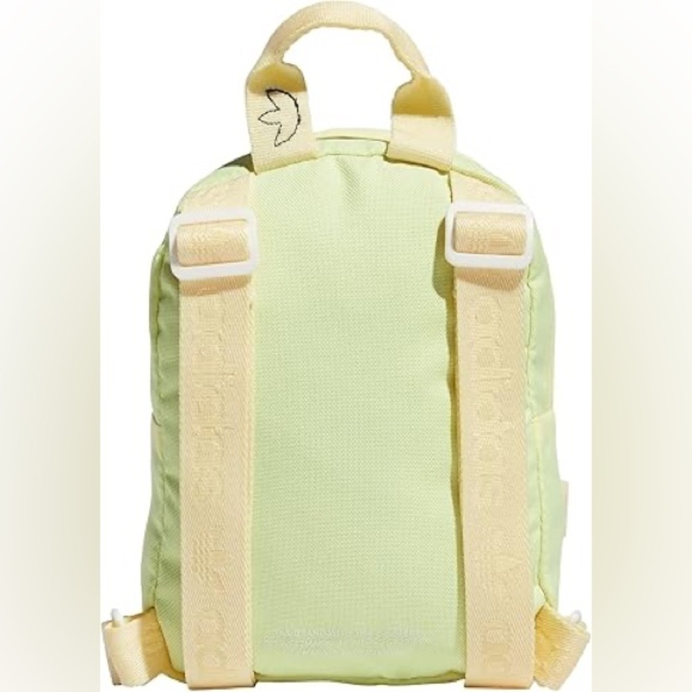 NWOT Adidas Original Trefoil 2.0 Mini Small Travel Backpack RARE Almost Yellow - Picture 3 of 10